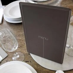 Lot De 10 Protège-menus Risto A4 Noir 10 Lot De 10 Protège-menus Risto A4 Noir -Déco Bistro Pas Cher Magasin lot de 10 protege menus risto a4 noir 4