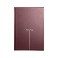 Lot De 10 Protège-menus Risto A5 Bordeaux