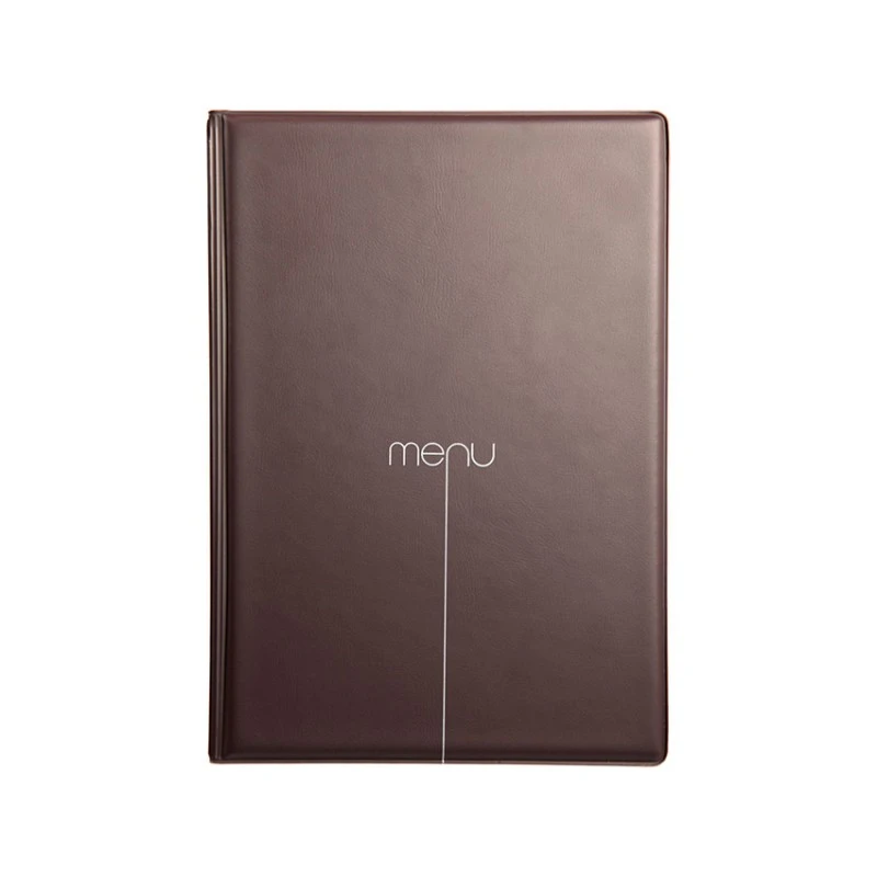 Lot De 10 Protège-menus Risto A5 Marron 1 Lot De 10 Protège-menus Risto A5 Marron