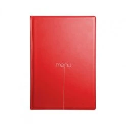 Lot De 10 Protège-menus Risto A5 Rouge