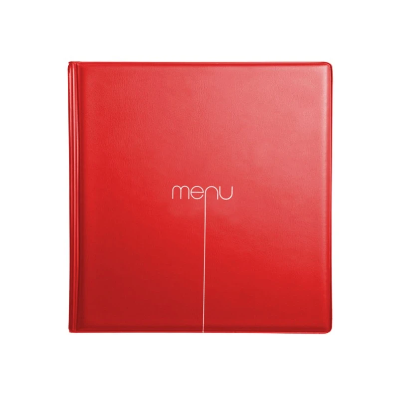 Lot De 10 Protège-menus Risto Couleur Rouge Format Carré 21 Cm X 21 Cm Pour Présentation Menus Hôtels - Restaurants 1 Lot De 10 Protège-menus Risto Couleur Rouge Format Carré 21 Cm X 21 Cm Pour Présentation Menus Hôtels - Restaurants