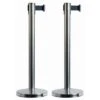 Lot De 2 Poteaux D'accueil Budget Avec Corde Rétractable