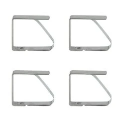 Lot De 4 Clips / Pinces Pour Nappe De Table En Inox