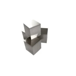 Lot De 4 Fixations Murales Entretoises Aspect INOX Modèle Carré 30x30mm Pour Fixation Signalétique - Fisso Cubix -Déco Bistro Pas Cher Magasin lot de 4 fixations murales entretoises aspect inox modele carre 30x30mm pour fixation signaletique fisso cubix 2