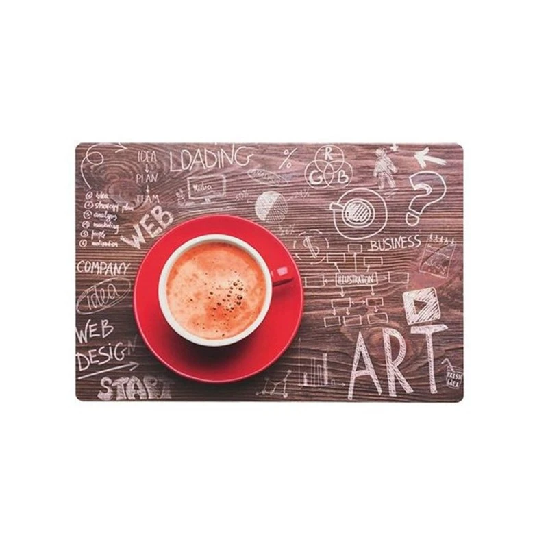 Lot De 4 Sets De Table Cuisine Décoration Table Modèle Café Coffee Time - Set De Table Design 45 X 30 Cm 1 Lot De 4 Sets De Table Cuisine Décoration Table Modèle Café Coffee Time - Set De Table Design 45 X 30 Cm