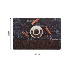 Lot De 4 Sets De Table Petit-déjeuner Cuisine Modèle Café Gourmand - Set De Table Rectangle 45 X 30 Cm -Déco Bistro Pas Cher Magasin lot de 4 sets de table petit dejeuner cuisine modele cafe gourmand set de table rectangle 45 x 30 cm 2