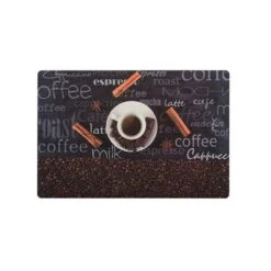 Lot De 4 Sets De Table Petit-déjeuner Cuisine Modèle Café Gourmand - Set De Table Rectangle 45 X 30 Cm