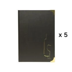 Lot De 5 Cartes Des Vins, Boissons, Cocktails Basic Pour Hôtel Restaurant Brasserie -Déco Bistro Pas Cher Magasin lot de 5 cartes des vins boissons cocktails basic pour hotel restaurant brasserie 1
