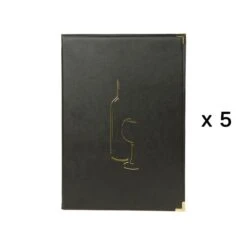 Lot De 5 Cartes Des Vins Et Boissons Classic Pour Hôtel Restaurant Brasserie -Déco Bistro Pas Cher Magasin lot de 5 cartes des vins et boissons classic pour hotel restaurant brasserie 1