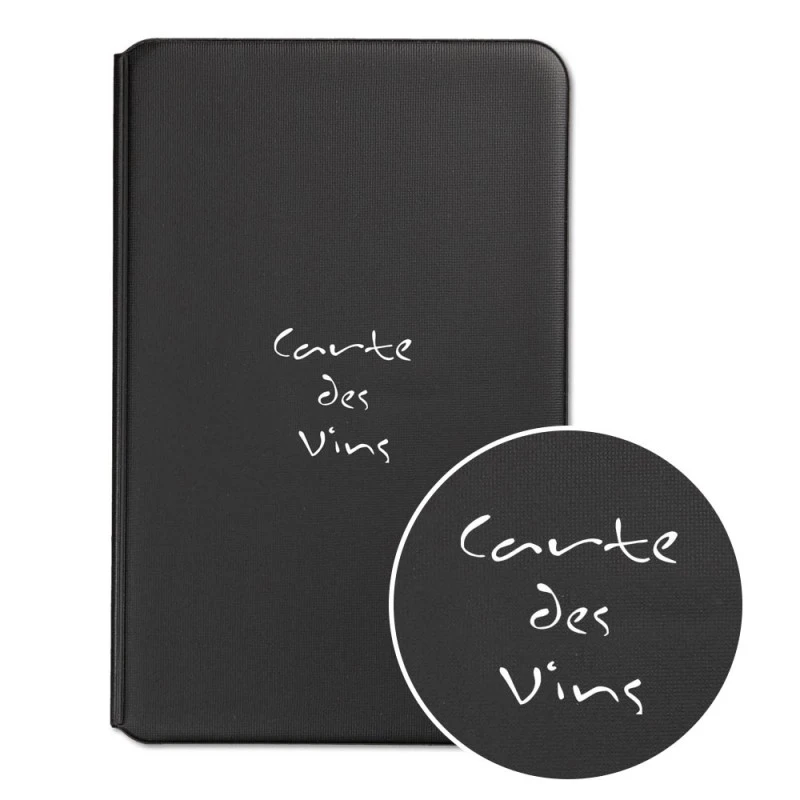 Lot De 5 Cartes Des Vins Protège-menu Noir Toscana Format A4 - Présentation Menu Hôtel Restaurant Brasserie 3 Lot De 5 Cartes Des Vins Protège-menu Noir Toscana Format A4 - Présentation Menu Hôtel Restaurant Brasserie – Image 3