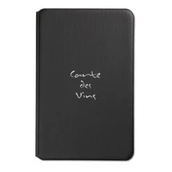 Lot De 5 Cartes Des Vins Protège-menu Noir Toscana Format A4 - Présentation Menu Hôtel Restaurant Brasserie