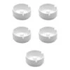 Lot De 5 Cendriers En Mélamine Couleur Blanc Diamètre 10 Cm - Accessoires Bar Restaurant