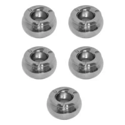 Lot De 5 Cendriers Extérieurs INOX Anti-vent Diamètre 10 Cm - Accessoires Bar Restaurant Hôtel