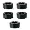 Lot De 5 Cendriers Extérieurs NOIRS Anti-vent Diamètre 9.5 Cm - Accessoires Bar Restaurant Hôtel