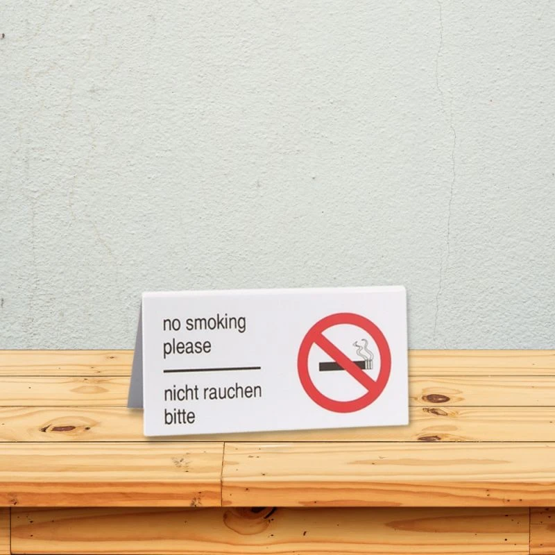 Lot De 5 Chevalets De Table NE PAS FUMER Pour Bars Restaurants 2 Lot De 5 Chevalets De Table NE PAS FUMER Pour Bars Restaurants – Image 2