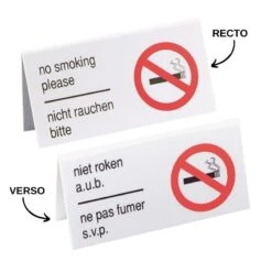 Lot De 5 Chevalets De Table NE PAS FUMER Pour Bars Restaurants 5 Lot De 5 Chevalets De Table NE PAS FUMER Pour Bars Restaurants -Déco Bistro Pas Cher Magasin lot de 5 chevalets de table ne pas fumer pour bars restaurants 2