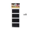 Lot De 8 étiquettes Ardoises Adhésives - Forme Rectangle