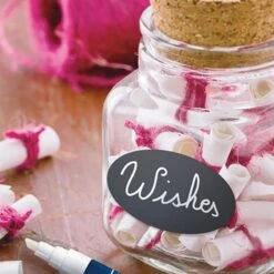 Lot De 8 étiquettes Ardoises Autocollantes - Forme Ovale 7 Lot De 8 étiquettes Ardoises Autocollantes - Forme Ovale -Déco Bistro Pas Cher Magasin lot de 8 etiquettes ardoises autocollantes forme ovale 3