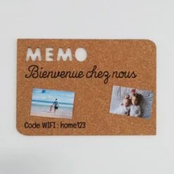 Memo Board En Liège Personnalisable Pour Décoration Entrée Maison Salon Cuisine - Pense-bête à Personnaliser -Déco Bistro Pas Cher Magasin memo board en liege personnalisable pour decoration entree maison salon cuisine pense bete a personnaliser 5