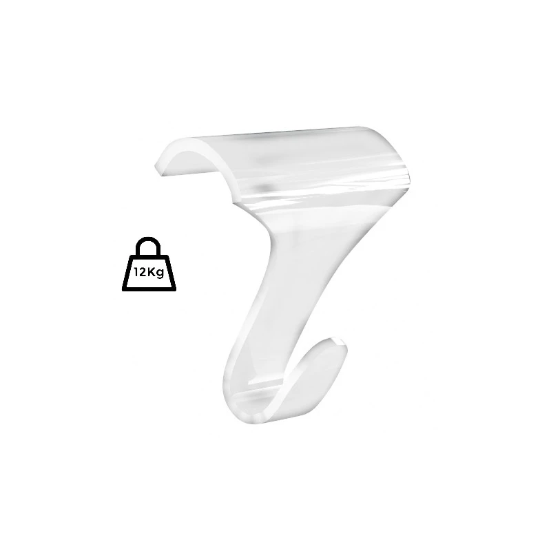 Pack 10 Crochets Couleur Blanc Galerie Pour Cimaise En Bois - Charge 12.5 Kg 2 Pack 10 Crochets Couleur Blanc Galerie Pour Cimaise En Bois - Charge 12.5 Kg – Image 2