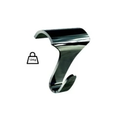 Pack 10 Crochets Couleur Nickelé Galerie Pour Cimaise En Bois - Charge 12.5 Kg -Déco Bistro Pas Cher Magasin pack 10 crochets couleur nickele galerie pour cimaise en bois charge 125 kg 1