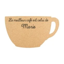 Panneau En Liège Pense-bête à Personnaliser Fixation Murale Pour Décoration Cuisine Salon - Modèle Tasse -Déco Bistro Pas Cher Magasin panneau en liege pense bete a personnaliser fixation murale pour decoration cuisine salon modele tasse 1