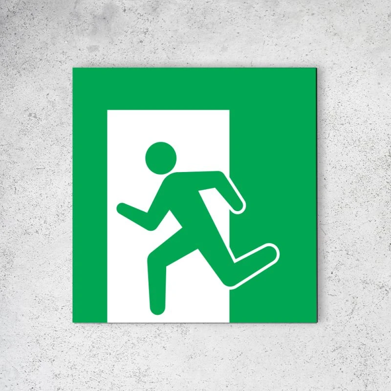 Panneau Signalétique - Pictogramme Sauvetage Et Sécurité En Dibond 20 X 20 Cm | Sortie De Secours Gauche 2 Panneau Signalétique - Pictogramme Sauvetage Et Sécurité En Dibond 20 X 20 Cm | Sortie De Secours Gauche – Image 2