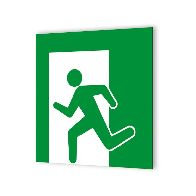 Panneau Signalétique - Pictogramme Sauvetage Et Sécurité En Dibond 20 X 20 Cm | Sortie De Secours Gauche 1 Panneau Signalétique - Pictogramme Sauvetage Et Sécurité En Dibond 20 X 20 Cm | Sortie De Secours Gauche