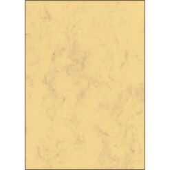 Sigel Papier Menu Créatif Marbré Jaune Sable