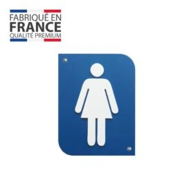 Pictogramme 3D Femme, Plaque De Porte 3D Femme En PVC Couleur Bleu / Blanc - Signalétique De Porte -Déco Bistro Pas Cher Magasin pictogramme 3d femme plaque de porte 3d femme en pvc couleur bleu blanc signaletique de porte 2