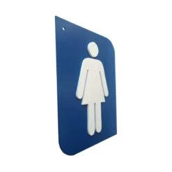 Pictogramme 3D Femme, Plaque De Porte 3D Femme En PVC Couleur Bleu / Blanc - Signalétique De Porte -Déco Bistro Pas Cher Magasin pictogramme 3d femme plaque de porte 3d femme en pvc couleur bleu blanc signaletique de porte 4