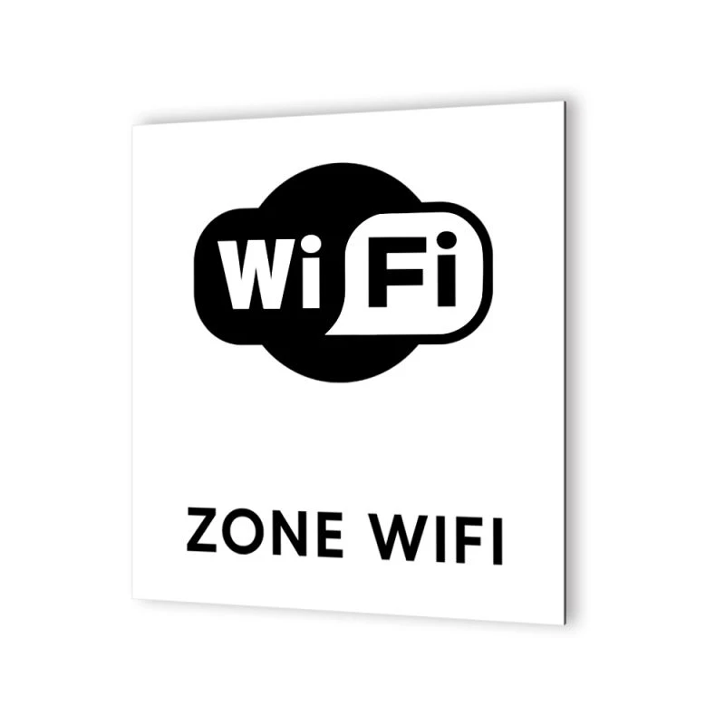 Pictogramme Panneau Signalétique Format 20 Cm X 20 Cm En Dibond Blanc Picto Noir - Modèle Borne Wifi 1 Pictogramme Panneau Signalétique Format 20 Cm X 20 Cm En Dibond Blanc Picto Noir - Modèle Borne Wifi