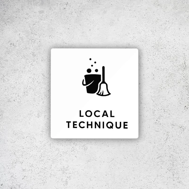 Pictogramme Panneau Signalétique Format 9 X 9 Cm En Plexi Picto Noir - Modèle Local Technique 2 Pictogramme Panneau Signalétique Format 9 X 9 Cm En Plexi Picto Noir - Modèle Local Technique – Image 2