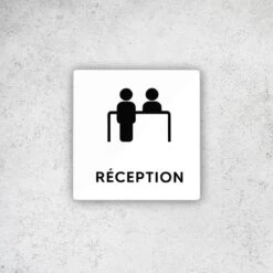 Pictogramme Panneau Signalétique Format 9 X 9 Cm En Plexi Picto Noir - Modèle Réception -Déco Bistro Pas Cher Magasin pictogramme panneau signaletique format 9 x 9 cm en plexi picto noir modele reception 1