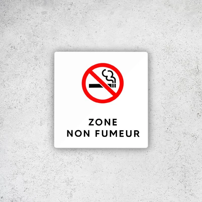 Pictogramme Panneau Signalétique Format 9 X 9 Cm En Plexi Picto Noir - Modèle Zone Non Fumeur 2 Pictogramme Panneau Signalétique Format 9 X 9 Cm En Plexi Picto Noir - Modèle Zone Non Fumeur – Image 2
