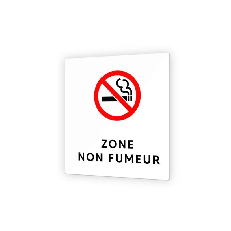 Pictogramme Panneau Signalétique Format 9 X 9 Cm En Plexi Picto Noir - Modèle Zone Non Fumeur 1 Pictogramme Panneau Signalétique Format 9 X 9 Cm En Plexi Picto Noir - Modèle Zone Non Fumeur