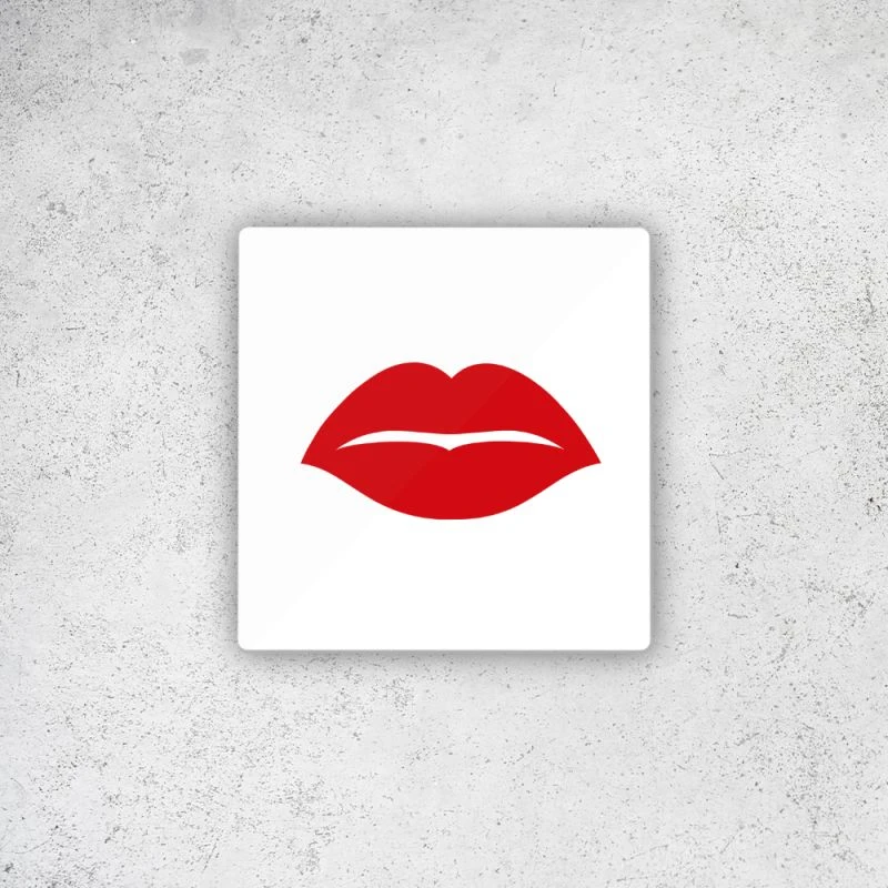 Pictogramme WC Toilettes Vestiaire Femmes Format 9 X 9 Cm - Modèle Bouche 2 Pictogramme WC Toilettes Vestiaire Femmes Format 9 X 9 Cm - Modèle Bouche – Image 2