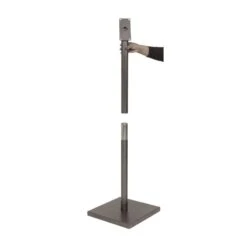 Pied Pour Porte-menu Modèle Gris Métallisé - Hauteur 135 Cm -Déco Bistro Pas Cher Magasin pied pour porte menu modele gris metallise hauteur 135 cm 2
