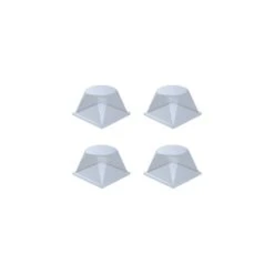 Plaque De 4 Blocs Adhésifs Et Antidérapants (carré Arrondi)