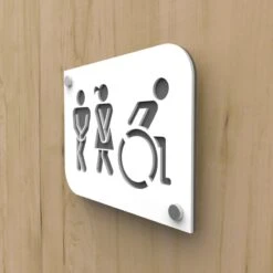 Plaque De Porte Design Toilettes Trio Hommes / Femmes / Handicapés PMR - Pictogramme WC Homme / Femme / PMR 6 Plaque De Porte Design Toilettes Trio Hommes / Femmes / Handicapés PMR - Pictogramme WC Homme / Femme / PMR -Déco Bistro Pas Cher Magasin plaque de porte design toilettes trio hommes femmes handicapes pmr pictogramme wc homme femme pmr 2