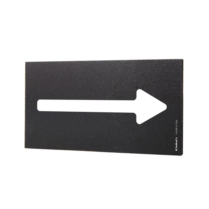Plaque De Porte Flèche 8 X 15 Cm - Signalétique Noir/ Blanc Design Pour Lieux Publics 1 Plaque De Porte Flèche 8 X 15 Cm - Signalétique Noir/ Blanc Design Pour Lieux Publics