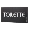 Plaque De Porte Inscription "Toilette" - Signalétique Toilettes Pour Lieux Publics