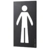 Plaque De Porte Pictogramme Homme - Panneau Signalétique Toilettes Rectangle