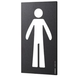 Plaque De Porte Pictogramme Homme - Panneau Signalétique Toilettes Rectangle