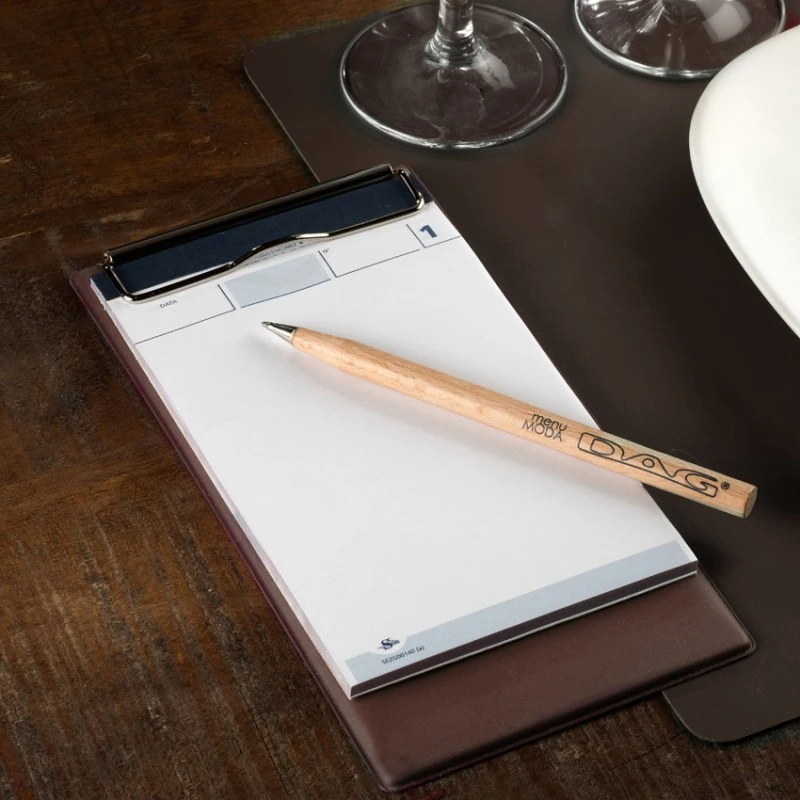 Porte-addition Clipboard Marron En PVC Gamme Risto 2 Porte-addition Clipboard Marron En PVC Gamme Risto – Image 2