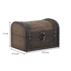 Porte-addition Coffre Au Trésor En Bois Original -Déco Bistro Pas Cher Magasin porte addition coffre au tresor en bois original 4