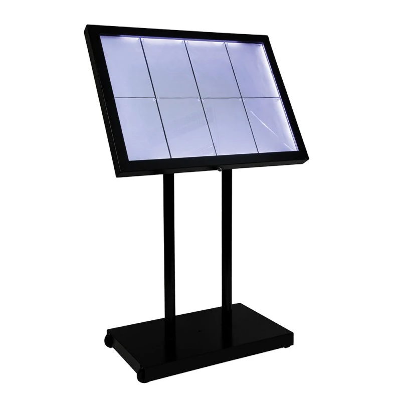 Porte Menu 8 X A4 Black Star XXL (éclairage LED) - Présentation Menu Hôtel Restaurant Extérieur 2 Porte Menu 8 X A4 Black Star XXL (éclairage LED) - Présentation Menu Hôtel Restaurant Extérieur – Image 2