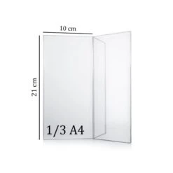 Porte Menu De Table En Y Plexi - Porte Affiche En Y 1/3 A4 Pour Comptoir Hôtel Restaurant Terrasse