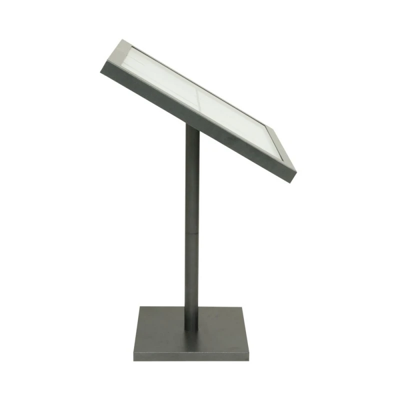 Porte-menu LED Gris Métallisé Format 6 X A4 Avec Pied Hauteur 95 Cm - Présentoir Menu Hôtel Restaurant 5 Porte-menu LED Gris Métallisé Format 6 X A4 Avec Pied Hauteur 95 Cm - Présentoir Menu Hôtel Restaurant – Image 5