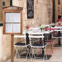 Porte-Menu Led Rustic -Déco Bistro Pas Cher Magasin porte menu led rustic 3